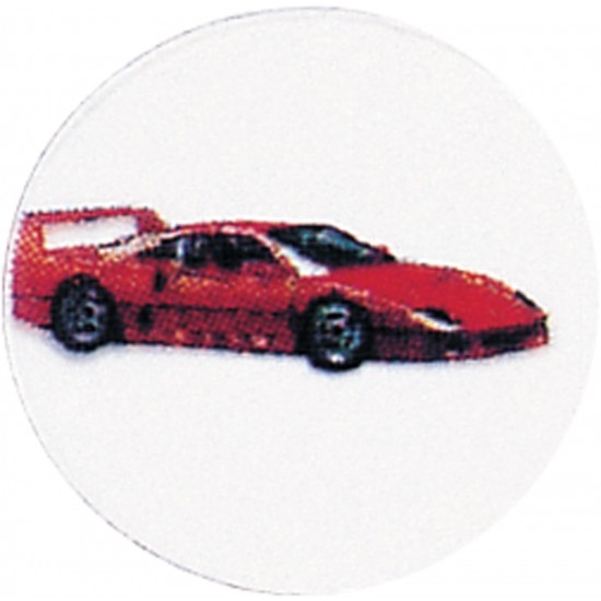 Kalkomania - auto ferari czerwone (20szt)