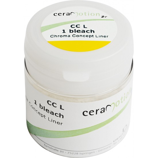 cM Zr CC L 1 bleach (20g) materiał podkładowy (liner) Chroma Concept 1 zęby wybielone cM Zr CC L 1 bleach (20g) materiał podkładowy (liner) Chroma Concept 1 zęby wybielone