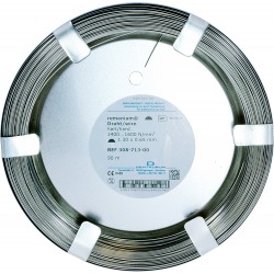 Drut remanium półokrągły twardy 1,3x0,65mm (90m)