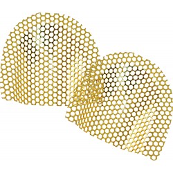 Siatka wzmacniająca na bezzębie pozłac.0,4mm 10szt