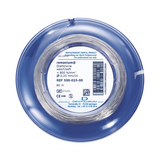 Drut remanium 10 miękki 0,25mm (80m)