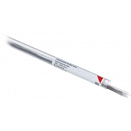 Drut remanium okrągły spr.-twardy 0,40mm (25szt x380mm)