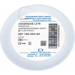 Łuk NiTi rematitan"LITE"17x25 dół bez Dimpla 10szt