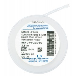 Ligatura Elasto-Force transp.w łańcuszku ooo(4,5m)