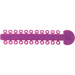 Pierśc.ligat.Dentalastics Personal purpurowe/fioletowe 990szt